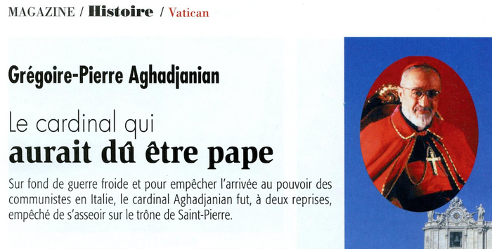 Le Cardinal Aghadjanian qui aurait dû être élu pape