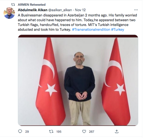 Abdulmelik Alkan : homme d&rsquo;affaires enlevé en Azerbaïdjan