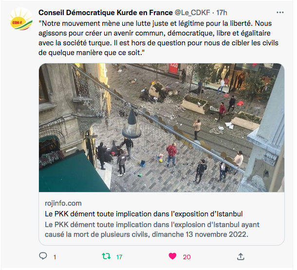 CDK-F: hors de question pour nous de cibler les civils