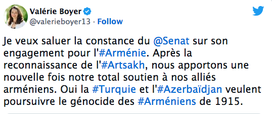 Valérie Boyer salue la constance du Sénat