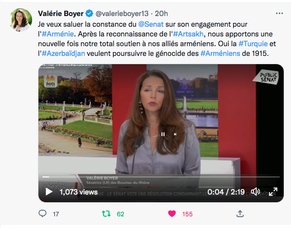 Valérie Boyer : interview sur Public Sénat
