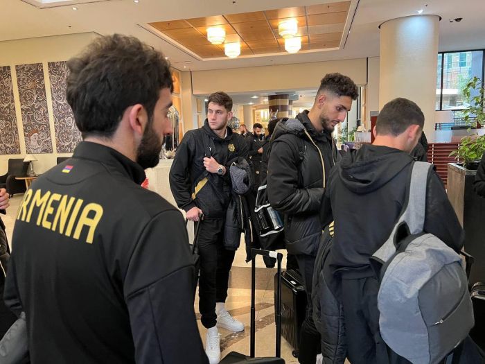 L&rsquo;équipe nationale d’Arménie est arrivée en Albanie où elle jouera un match amical contre l’Albanie samedi à Tirana