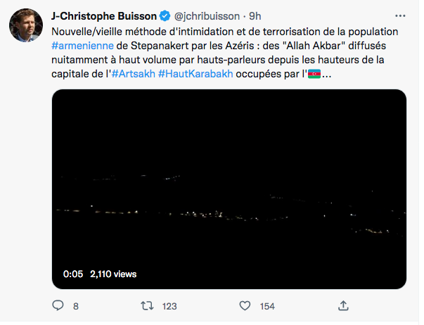 JC Buisson : « Allah Akbar » sur Stépanakert