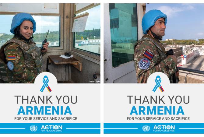 L&rsquo;ONU remercie l&rsquo;Arménie pour sa contribution au maintien de la paix