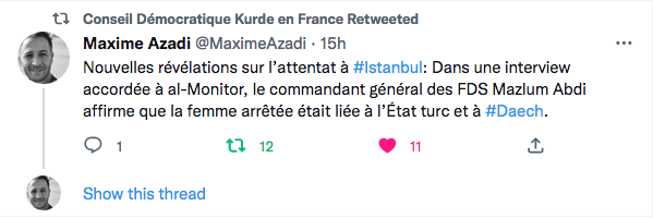 Maxime Azadi : Attentat d&rsquo;Istanbul, le lien avec Daech et Ankara