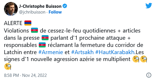 J.C. Buisson : Les signes d&rsquo;une nouvelle agression se multiplient