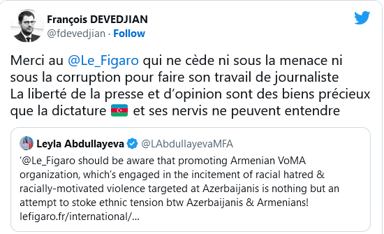François Deevdjian : Merci au Figaro