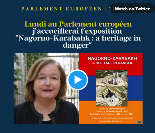 Nathalie Loiseau accueille l&rsquo;expo Artsakh au Parlement européen