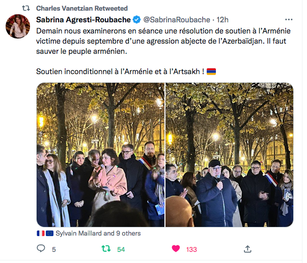 Sabrina Agresti-Roubache : au rassemblement du CCAF