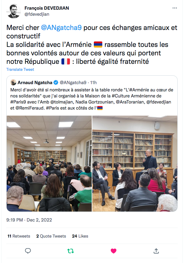 François Devedjian : Meeting organisé par Arnaud Ngatcha