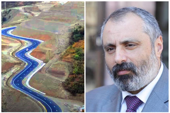 Des Azerbaïdjanais en civil ferment l’autoroute Stepanakert-Goris
