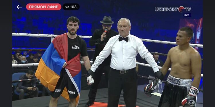 4e victoire de Hovhannès Bachkov (Arménie) sur le ring professionnel de boxe…en 4 combats !