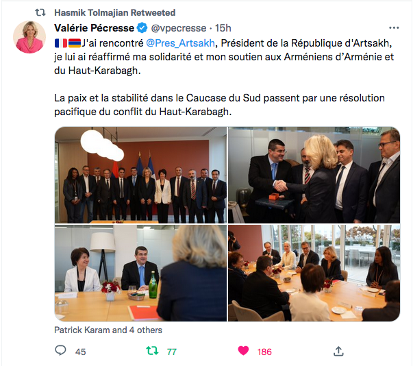 Valérie Pécresse : ma rencontre avec le président de l&rsquo;Artsakh