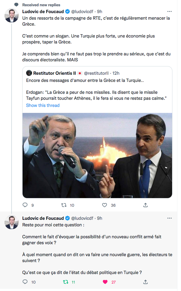 Ludovic de Foucaud : gagner des voix en menaçant ses voisins