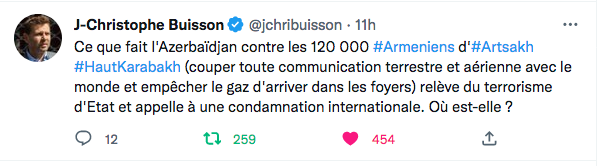 JC Buisson : Terrorisme d&rsquo;Etat azerbaïdjanais