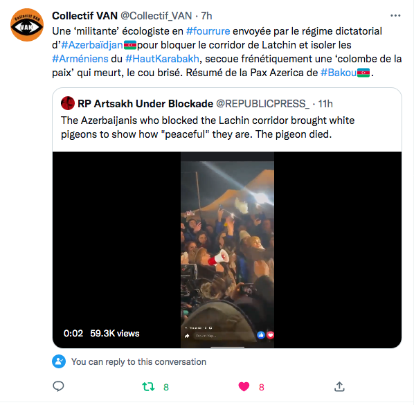 Collectif Van : la colombe de la paix qui meurt