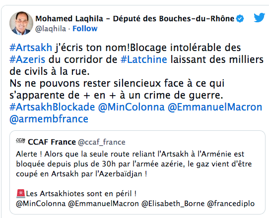 Mohamed Laqhila : Artsakh, j&rsquo;écris ton nom !