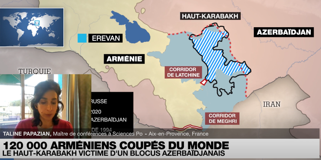 Taline Papazian : 120 000 Arméniens coupés du monde