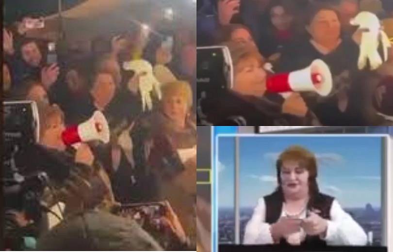 Je suis heureuse que toute l&rsquo;Europe ait entendu parler de moi affirme l’Azérie écolo au manteau de fourrure qui écrasa dans ses mains une colombe sur le corridor de Latchine