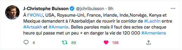 JC Buisson : Déclarations à l&rsquo;ONU. A quand les actes ?