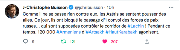 JC Buisson : Les Azéris se sentent pousser des ailes