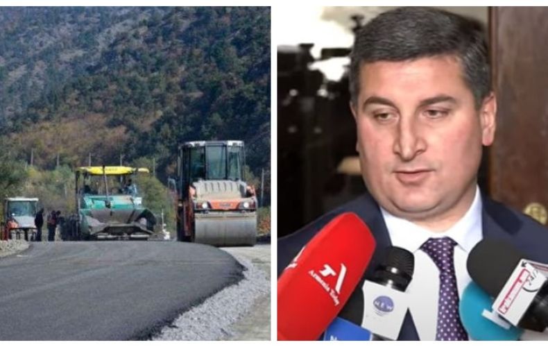 La route alternative à Latchine reliant l&rsquo;Artsakh à l&rsquo;Arménie sera asphaltée d&rsquo;ici mai affirme Gnel Sanosyan