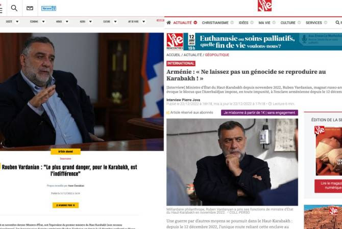 Ruben Vardanyan : ne laissez pas la tragédie se reproduire