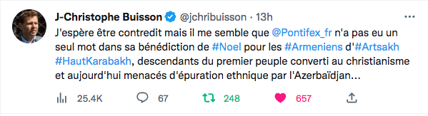 JC Buisson : « L&rsquo;oubli » du Pape