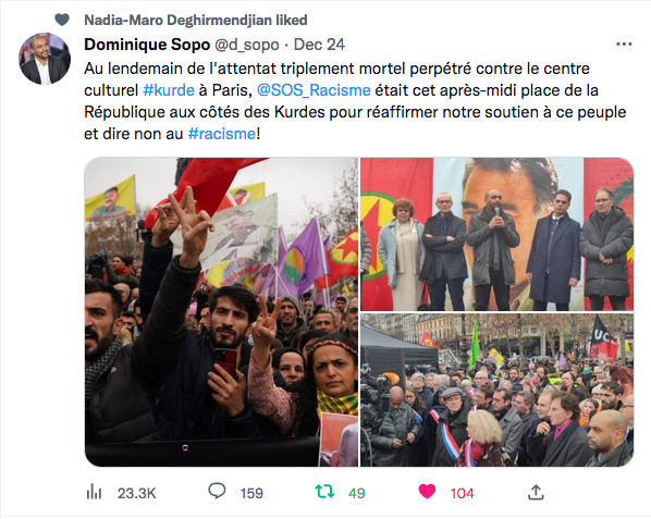 Dominique Sopo : Avec le peuple kurde
