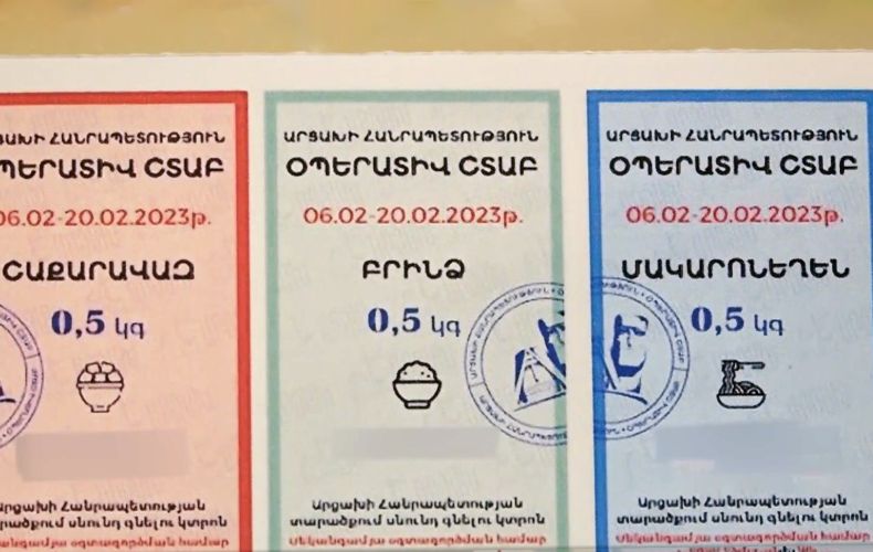 À partir du 20 janvier, certains aliments en Artsakh ne seront vendus qu&rsquo;avec un coupon