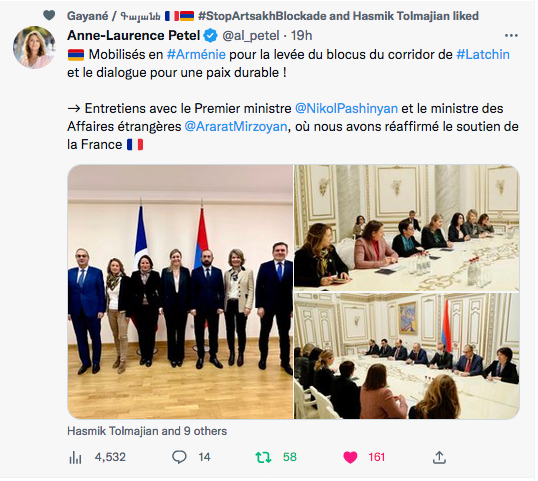 Anne-Laurence Petel : le soutien de la France