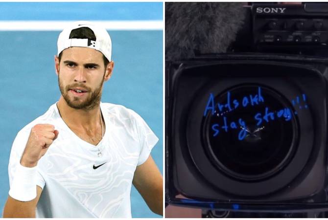 Le joueur de tennis arméno-russe Karen Khachanov a exprimé son soutien à l&rsquo;Artsakh après une nouvelle victoire à l&rsquo;Open d&rsquo;Australie