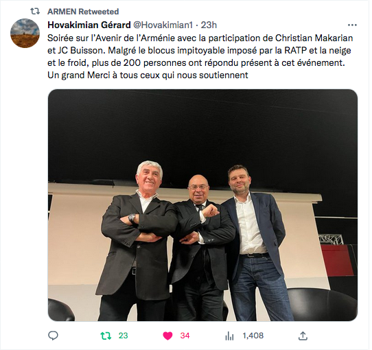 Gérard Hovakimian : soirée sur l&rsquo;Artsakh à Clamart