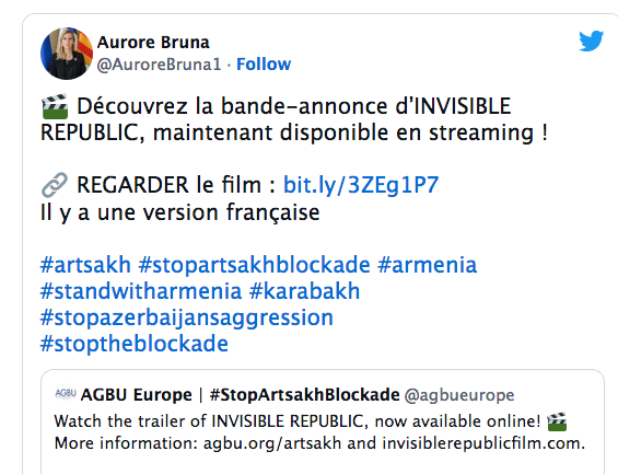 Aurore Bruna : Découvrez la bande-annonce d’INVISIBLE REPUBLIC