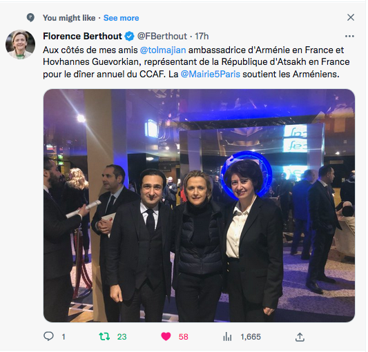 Florence Berthou : avec Hasmik et Hovhannes au dîner