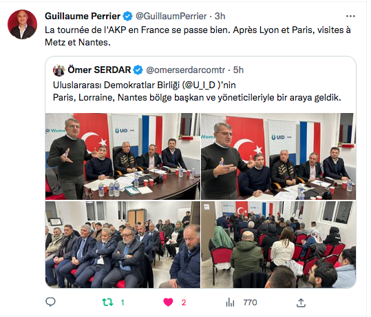 Guillaume Perrier : la tournée en France de l&rsquo;AKP