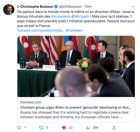 JC Buisson : Pour une initiative spectaculaire de la France