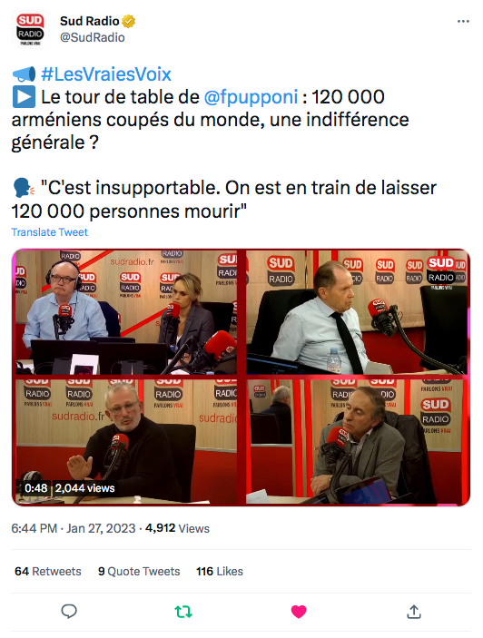 Sud radio : l&rsquo;intervention forte de Françoi Pupponi