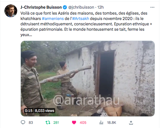 JC Buisson : Voilà ce que font les Azéris