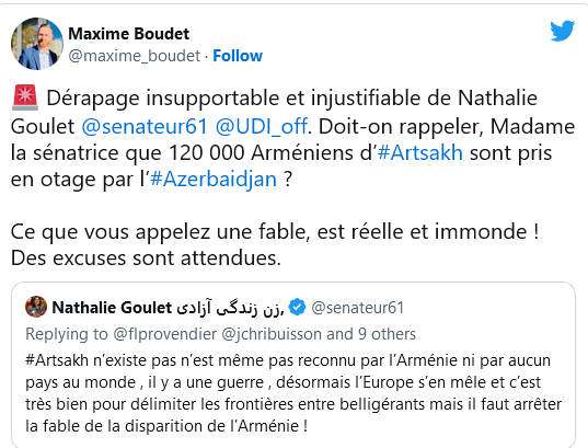 Maxime Boudet : Dérapage injustifiable de Nathalie Goulet