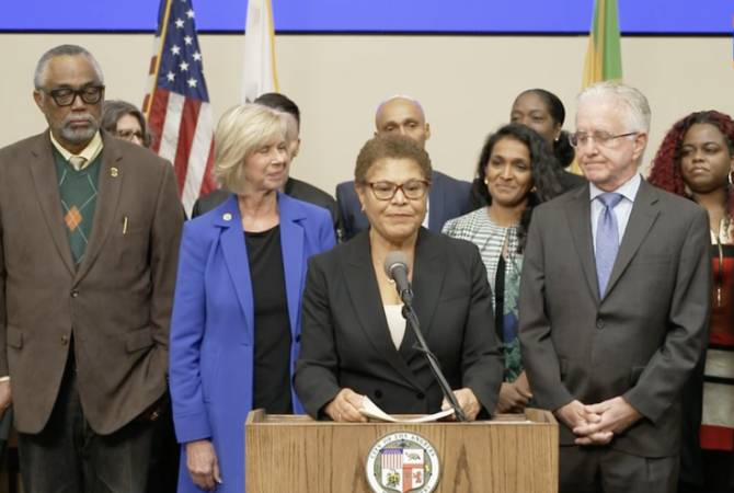 La maire de Los Angeles et le président du conseil municipal ont appelé Joe Biden à aider les Arméniens de l&rsquo;Artsakh