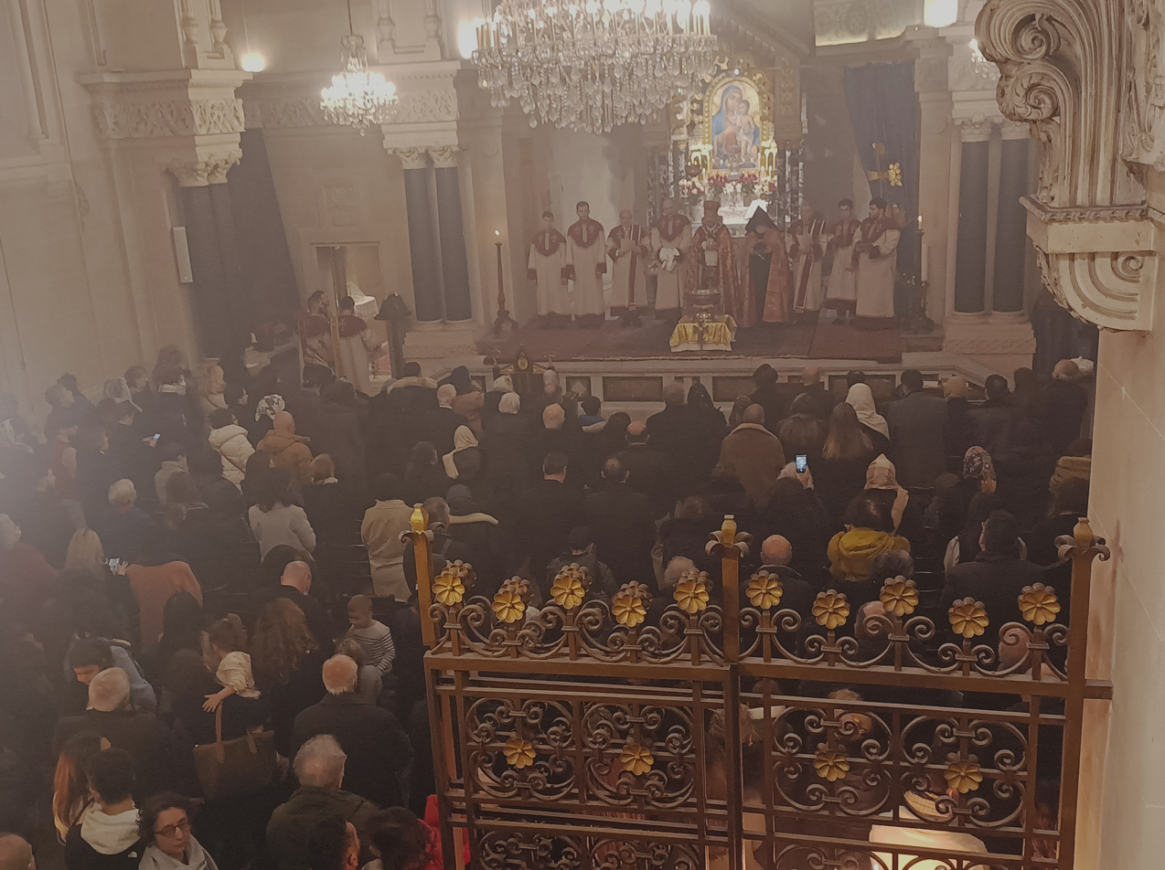 Photos de la messe de Noël à Paris