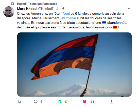 Marc Knobel : Levez-vous, levons-nous pour🇦🇲 !