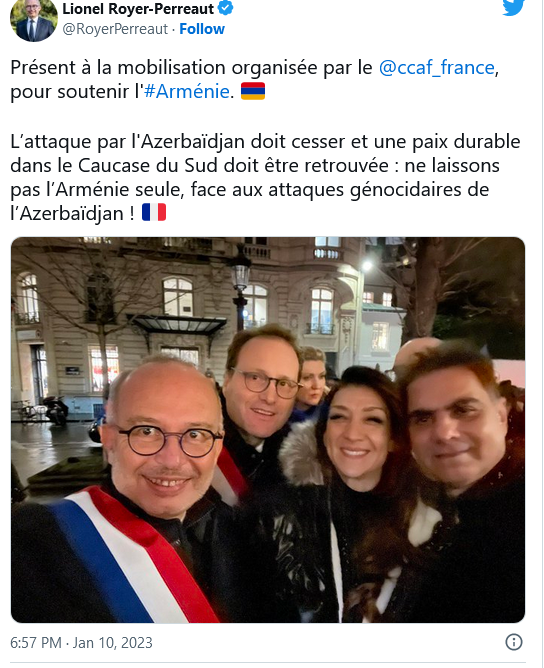 L. Royer-Perreaut : ne laissons pas l’Arménie seule, face aux attaques génocidaires de l’Azerbaïdjan !