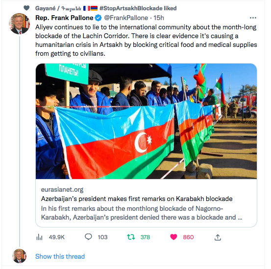 Franck Pallone : Aliyev continue de mentir