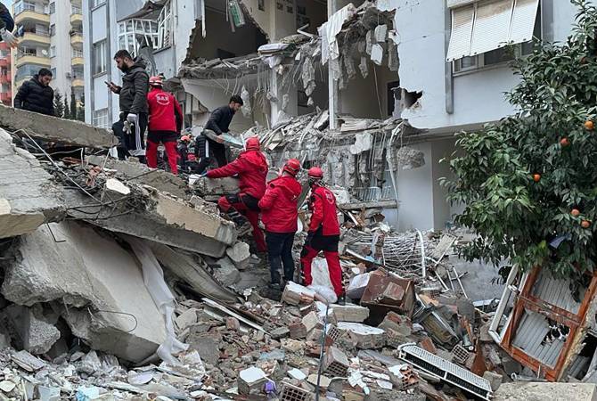 L&rsquo;Arménie envoie une équipe de 57 secouristes en Syrie et en Turquie, suite au séisme