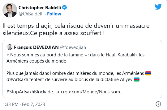 C. Baldelli : il est temps d&rsquo;agir