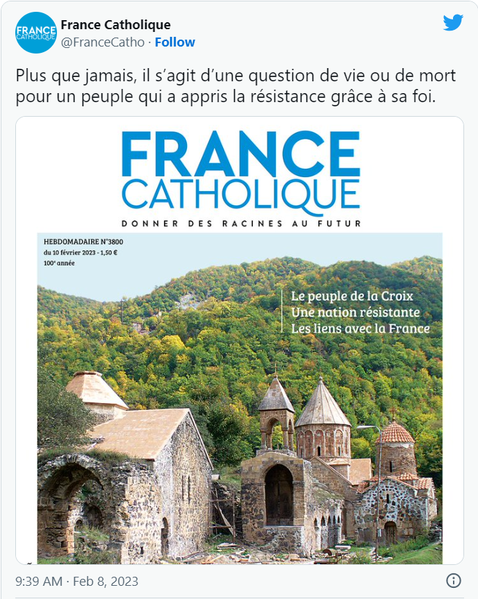 France Catholique: Il s’agit d’une question de vie ou de mort