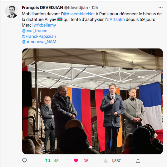 François Devedjian : mobilisation pour dénoncer le blocus