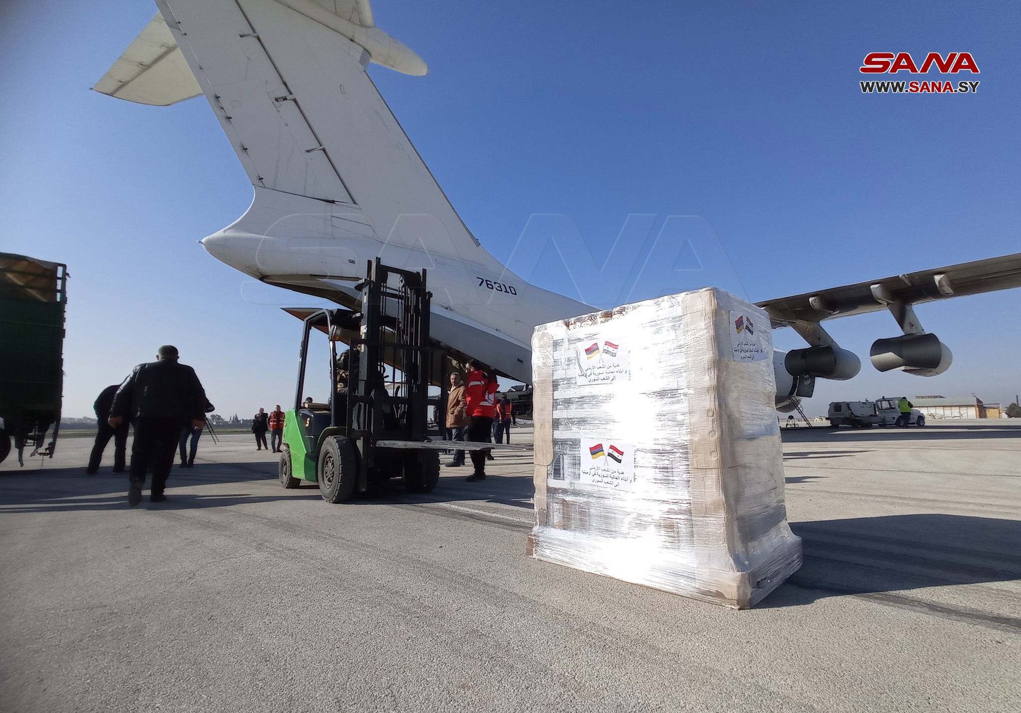 L&rsquo;Arménie a envoyé un nouvel avion avec du fret humanitaire en Syrie
